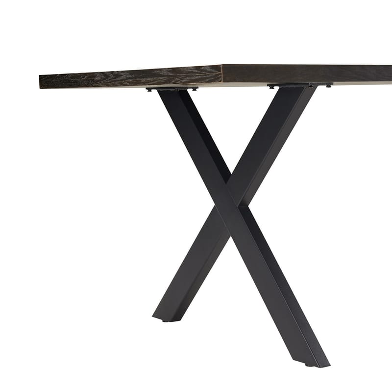 Spisebord HOME4YOU Rowan 200x90x75 cm Sildebensmønster i røget eg - røget eg - Møbler - Borde - Spisebord og køkkenbord