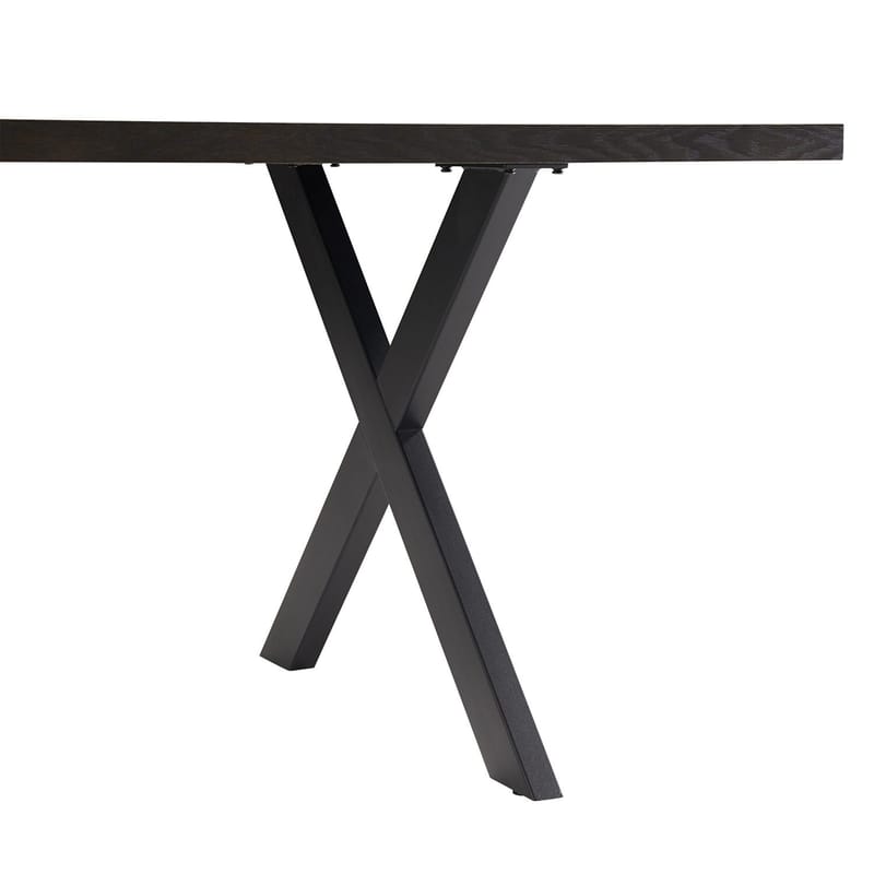 Spisebord HOME4YOU Rowan 200x90x75 cm Sildebensmønster i røget eg - røget eg - Møbler - Borde - Spisebord og køkkenbord