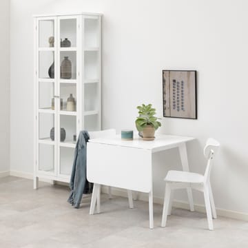 Spisebord HOME4YOU Roxby 80/120x80x76 cm Hvid - Hvid - Møbler - Borde - Spisebord og køkkenbord