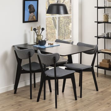 Spisebord HOME4YOU Roxby 80/120x80x76 cm Sort - Sort - Møbler - Borde - Spisebord og køkkenbord