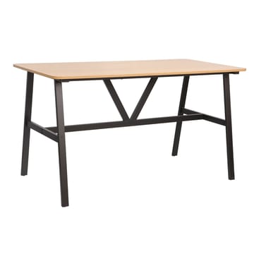 Spisebord HOME4YOU Svea 140x70x76 cm Ask/Sort - ask/sort - Møbler - Borde - Spisebord og køkkenbord