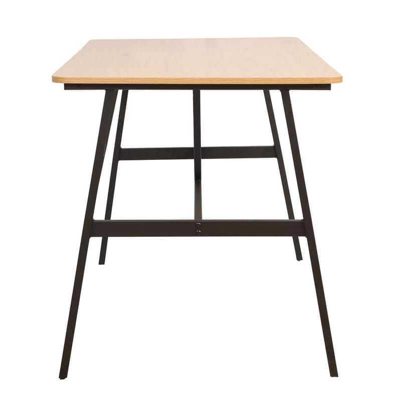 Spisebord HOME4YOU Svea 140x70x76 cm Ask/Sort - ask/sort - Møbler - Borde - Spisebord og køkkenbord