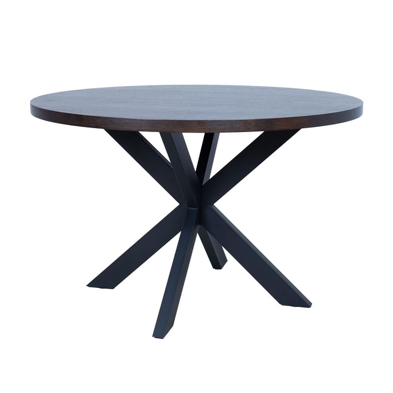 Spisebord HOME4YOU Vancouver 120x75 cm Sort røget eg, Sort røget eg