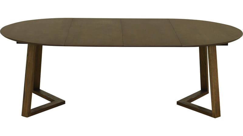 Spisebord Jämtorrås ø130/230 cm - Brunlakeret og hvidpigmenteret eg - Møbler - Borde - Spisebord og køkkenbord