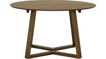 Spisebord Jämtorrås ø130/230 cm - Brunlakeret og hvidpigmenteret eg - Møbler - Borde - Spisebord og køkkenbord
