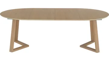 Spisebord Jämtorrås ø130/230 cm - Hvidpigmenteret eg - Møbler - Borde - Spisebord og køkkenbord