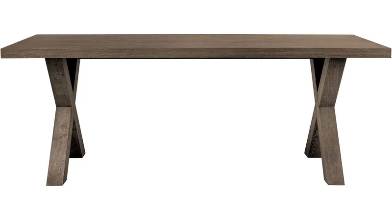 Spisebord Lindor 200x100 cm - Olieret grå egetræsfiner - Møbler - Borde - Spisebord og køkkenbord