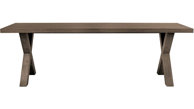 Spisebord Lindor 240x100 cm - Olieret grå egefiner - Møbler - Borde - Spisebord og køkkenbord