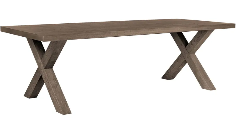 Spisebord Lindor 240x100 cm, Olieret grå egefiner