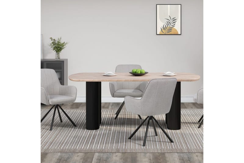 Spisebord Loft24 Bessonville spisebord aflangt 160x90 cm - Møbler - Borde - Spisebord og køkkenbord