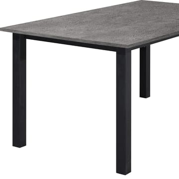 Spisebord Loft24 Durham Beton 120x80 cm - Betongrå og sort - Møbler - Borde - Spisebord og køkkenbord