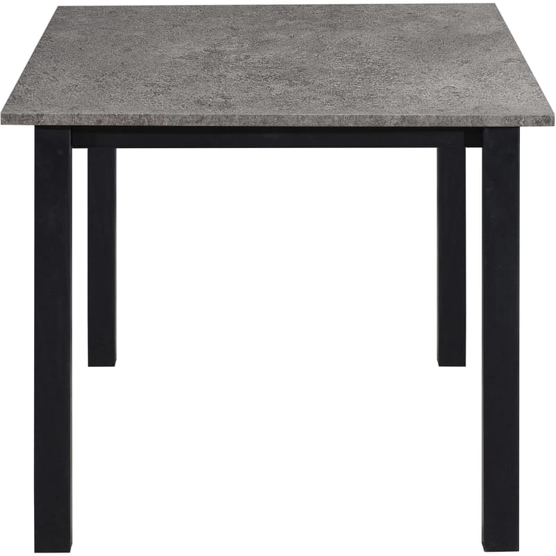 Spisebord Loft24 Durham Beton 120x80 cm - Betongrå og sort - Møbler - Borde - Spisebord og køkkenbord