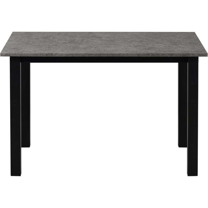 Spisebord Loft24 Durham Beton 120x80 cm - Betongrå og sort - Møbler - Borde - Spisebord og køkkenbord