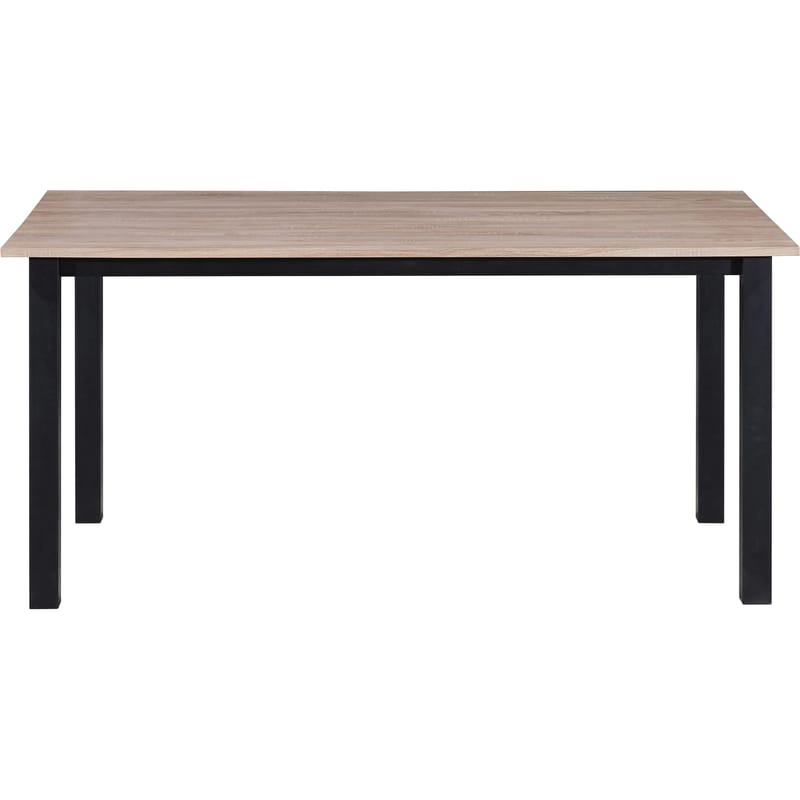 Spisebord Loft24 Durham Eg/sort 160x90 cm - Egebrun og sort - Møbler - Borde - Spisebord og køkkenbord