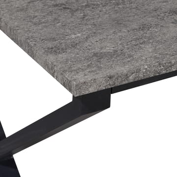 Spisebord Loft24 Ipswich Beton 120x80 cm - Betongrå og sort - Møbler - Borde - Spisebord og køkkenbord