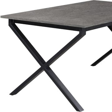 Spisebord Loft24 Ipswich Beton 120x80 cm - Betongrå og sort - Møbler - Borde - Spisebord og køkkenbord