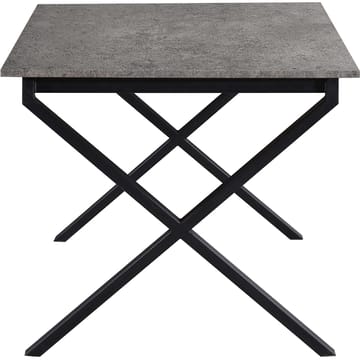 Spisebord Loft24 Ipswich Beton 120x80 cm - Betongrå og sort - Møbler - Borde - Spisebord og køkkenbord