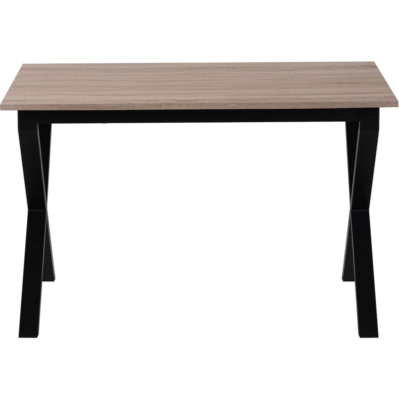 Spisebord Loft24 Ipswich Eg/sort 120x80 cm - Eg og sort - Møbler - Borde - Spisebord og køkkenbord
