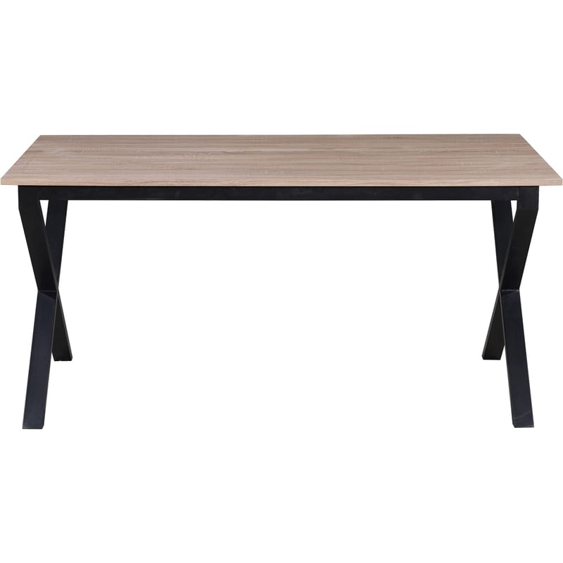 Spisebord Loft24 Ipswich Eg/sort 160x90 cm - Eg og sort - Møbler - Borde - Spisebord og køkkenbord