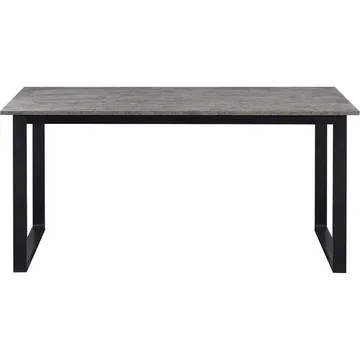 Spisebord Loft24 Luton Beton 160x90 cm - Betongrå og sort - Møbler - Borde - Spisebord og køkkenbord