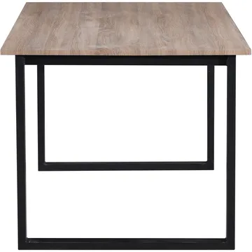 Spisebord Loft24 Luton Eg/sort 160x90 cm - Eg og sort - Møbler - Borde - Spisebord og køkkenbord