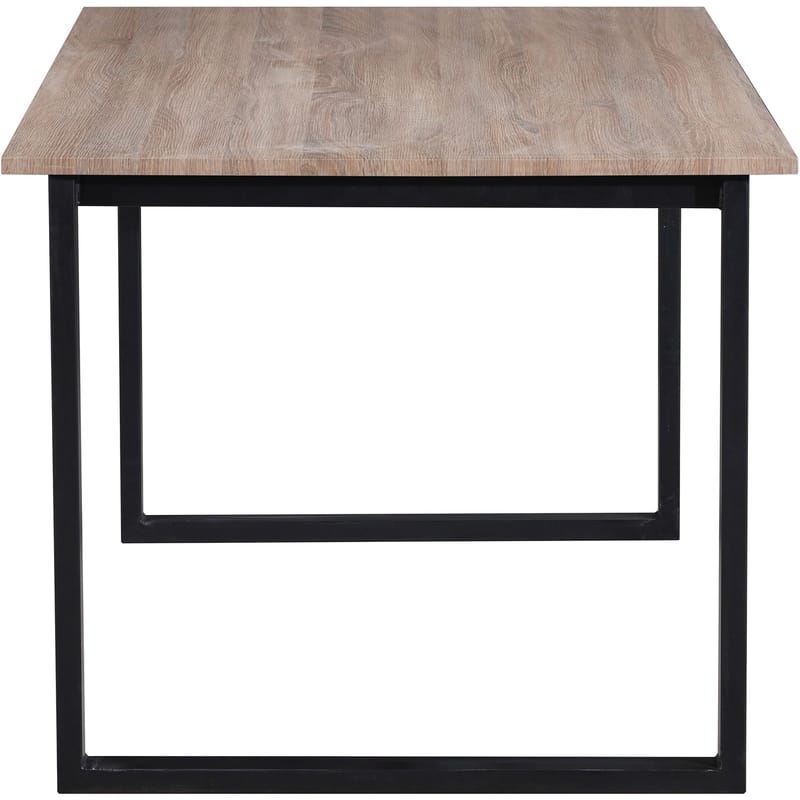 Spisebord Loft24 Luton Eg/sort 160x90 cm - Eg og sort - Møbler - Borde - Spisebord og køkkenbord