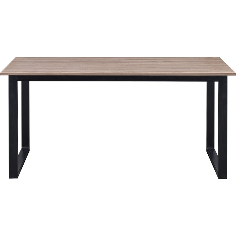 Spisebord Loft24 Luton Eg/sort 160x90 cm - Eg og sort - Møbler - Borde - Spisebord og køkkenbord