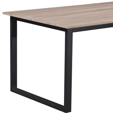 Spisebord Loft24 Luton Eg/sort 160x90 cm - Eg og sort - Møbler - Borde - Spisebord og køkkenbord