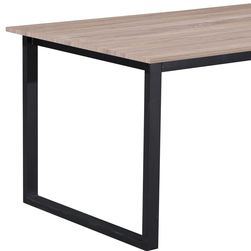 Spisebord Loft24 Luton Eg/sort 160x90 cm - Eg og sort - Møbler - Borde - Spisebord og køkkenbord