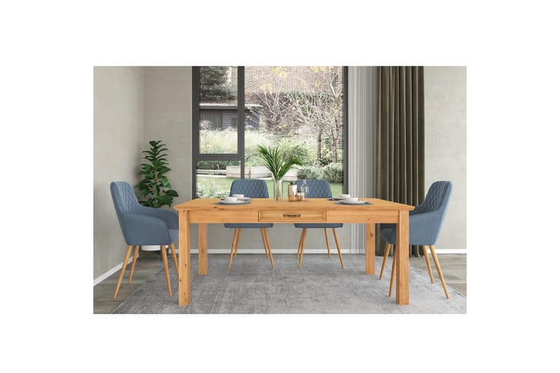 Spisebord Loft24 Spisebord Loft24 Selma Brun 0 - Møbler - Borde - Spisebord og køkkenbord