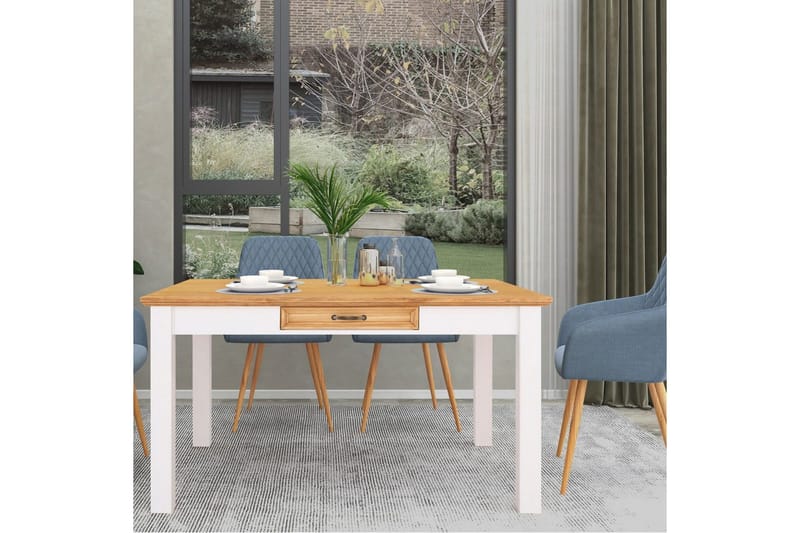 Spisebord Loft24 Spisebord Loft24 Selma Hvid 0 - Møbler - Borde - Spisebord og køkkenbord