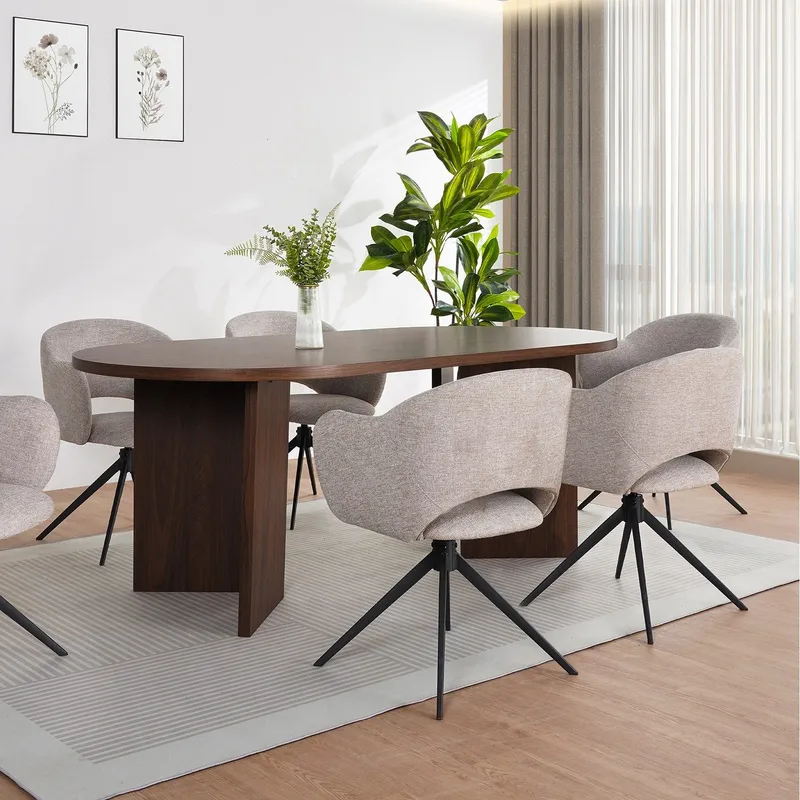 SPISEBORD Loft24 WIGAN 200 x 100 cm - Valnød - Møbler - Borde - Spisebord og køkkenbord