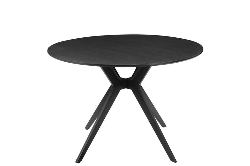 Spisebord Loft24 Philip spisebord rundt 110 cm Sort - Møbler - Borde - Spisebord og køkkenbord