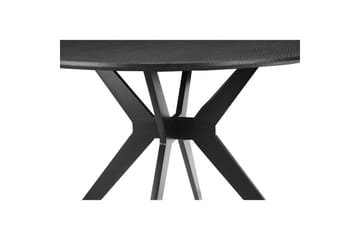 Spisebord Loft24 Philip spisebord rundt 110 cm Sort - Møbler - Borde - Spisebord og køkkenbord