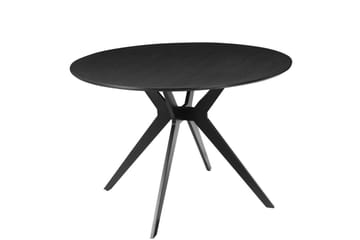 Spisebord Loft24 Philip spisebord rundt 110 cm Sort - Møbler - Borde - Spisebord og køkkenbord