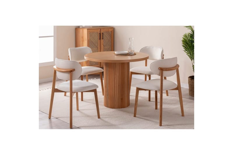 Spisebord Masazumi Bøg - Brun - Møbler - Borde - Spisebord og køkkenbord