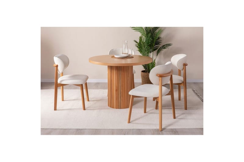 Spisebord Masazumi Bøg - Brun - Møbler - Borde - Spisebord og køkkenbord