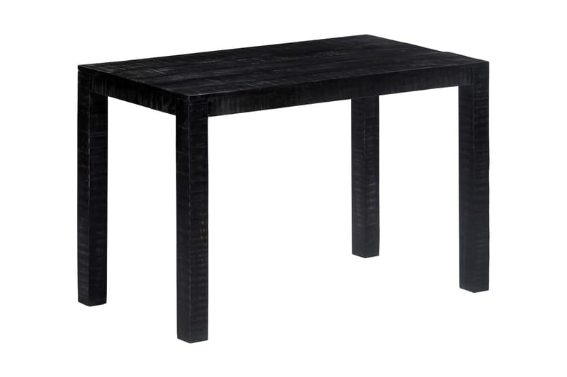 Spisebord Massivt Mangotræ 118 X 60 X 76 Cm Sort - Sort - Spisebord og køkkenbord