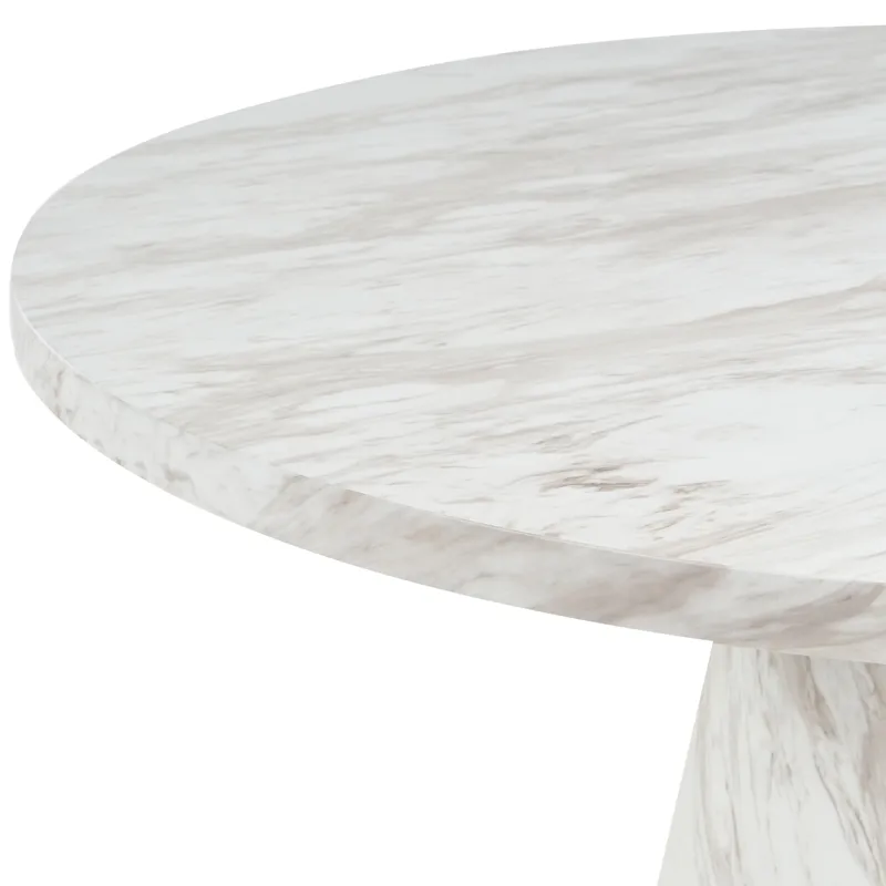 Spisebord Mere 120 cm - Hvid marmor - Møbler - Borde - Spisebord og køkkenbord
