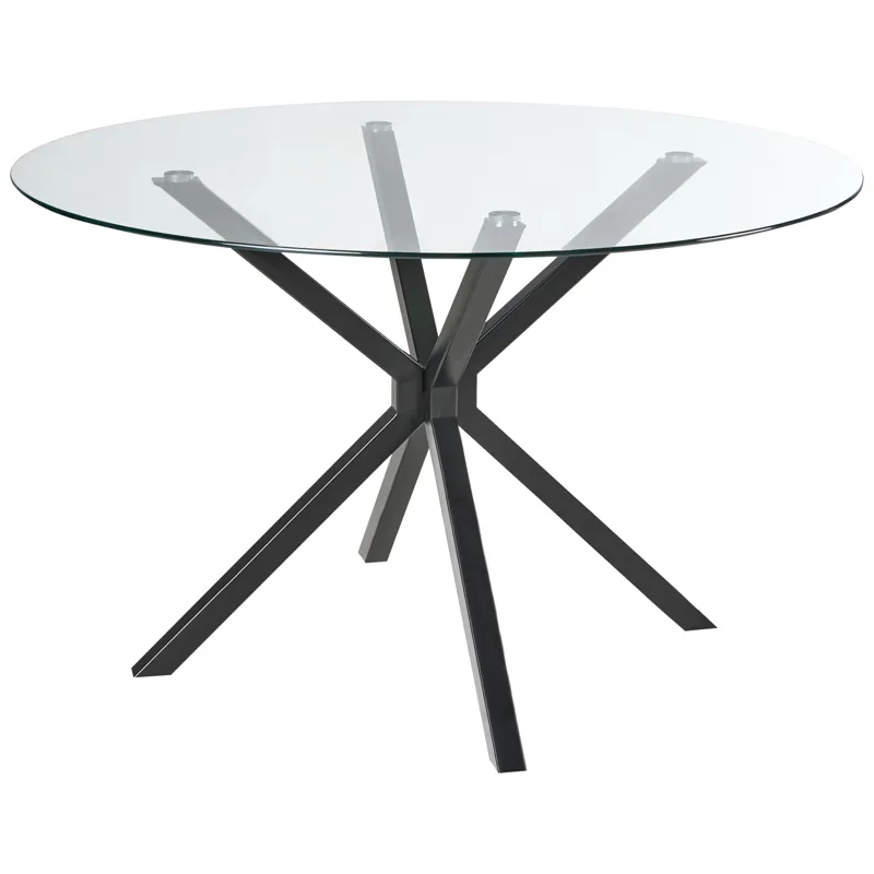 Spisebord Meston 120 cm, Sort