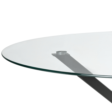 Spisebord Meston 120 cm - Sort - Møbler - Borde - Spisebord og køkkenbord