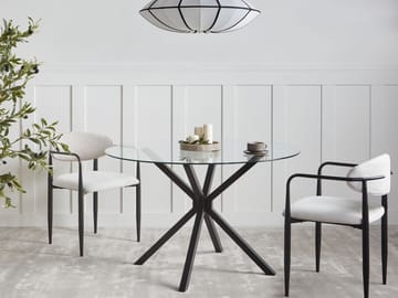 Spisebord Meston 120 cm - Sort - Møbler - Borde - Spisebord og køkkenbord