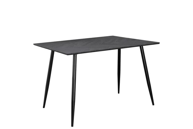 Spisebord Monza 120x80x76 cm, Sildebensmønster Gråeg/Sort - 120x80x76 cm, Sildebensmønster Gråeg/Sort - Møbler - Borde - Spisebord og køkkenbord