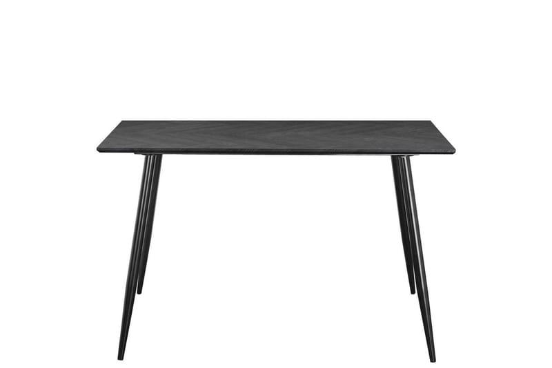 Spisebord Monza 120x80x76 cm, Sildebensmønster Gråeg/Sort - 120x80x76 cm, Sildebensmønster Gråeg/Sort - Møbler - Borde - Spisebord og køkkenbord