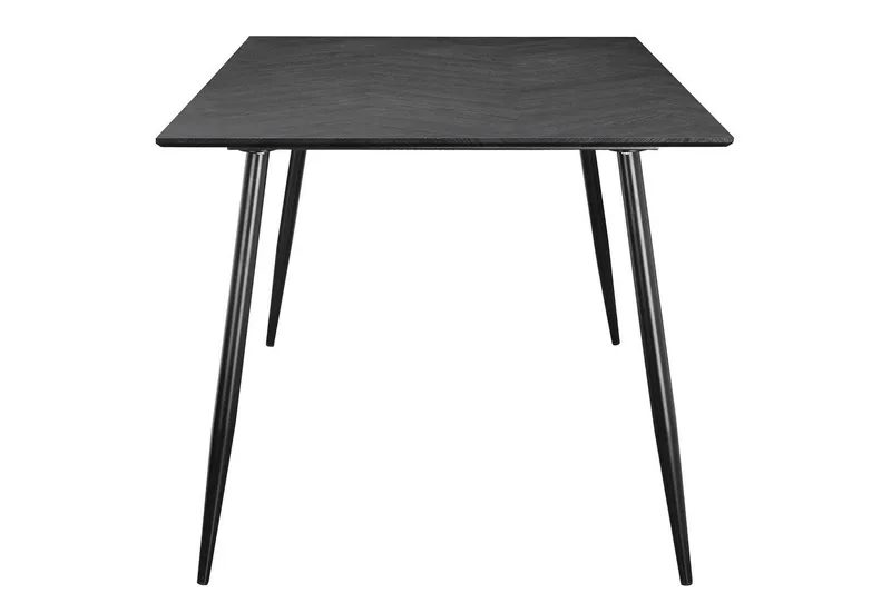 Spisebord Monza 160x90x76 cm, Sildebensmønster Gråeg/Sort - 160x90x76 cm, Sildebensmønster Gråeg/Sort - Møbler - Borde - Spisebord og køkkenbord