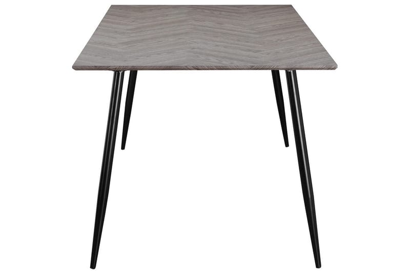 Spisebord Monza 160x90x76 cm, Sildebensmønster Hvideg/Sort - 160x90x76 cm, Sildebensmønster Hvideg/Sort - Møbler - Borde - Spisebord og køkkenbord
