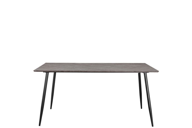 Spisebord Monza 160x90x76 cm, Sildebensmønster Hvideg/Sort - 160x90x76 cm, Sildebensmønster Hvideg/Sort - Møbler - Borde - Spisebord og køkkenbord