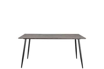Spisebord Monza 160x90x76 cm, Sildebensmønster Hvideg/Sort - 160x90x76 cm, Sildebensmønster Hvideg/Sort - Møbler - Borde - Spisebord og køkkenbord
