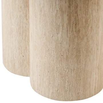 Spisebord Moraine 160 cm - Travertin-effekt - Møbler - Borde - Spisebord og køkkenbord