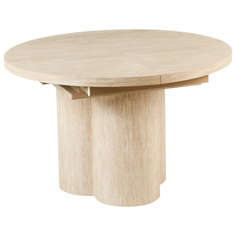 Spisebord Moraine 160 cm - Travertin-effekt - Møbler - Borde - Spisebord og køkkenbord